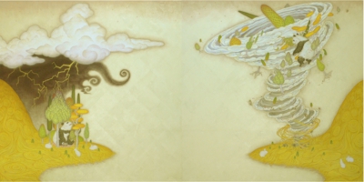 風神雷神図　2010年　130.3×260.6cm　.jpg